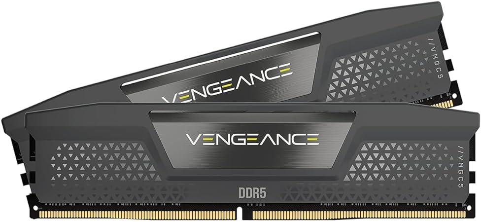 CORSAIR Vengeance DDR5 RAM 64GB (2x32GB) 6000MHz CL30 AMD Expo iCUE Compatible Computer Memory - Gray (CMK64GX5M2B6000Z30)