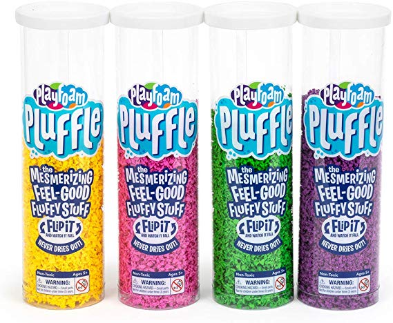 Educational Insights Playfoam Pluffle 4 Pack: Non-Toxic, Never Dries Out, Sensory Play, 2.5 Ozper Tube