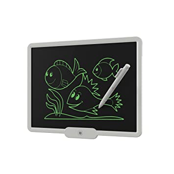 Portronics Ruffpad 10X Re-Writable LCD Writing Pad with with App Support, 10 inch(25.4cm) Writing Area, Single Tap Erase, Smart Lock, Long Battery Life (White)