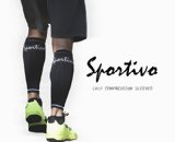 Sportivo Calf Compression Leg Sleeves PAIR - Moisture Wicking - Protection Against Shin Splints Increase Circulation Calf Recovery Stabilize Muscle and Decreased Muscle Soreness