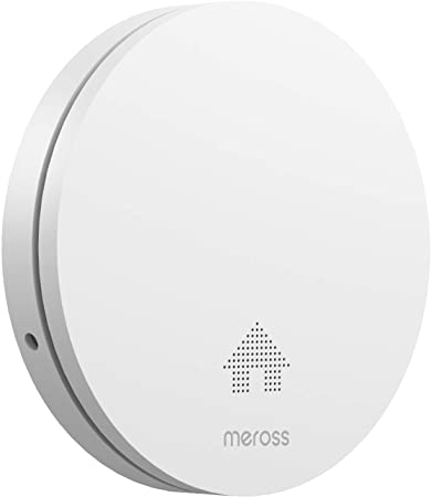 Smoke Alarm, Meross 10-Year Battery Fire Alarm Smoke Detector with Large Silence Button Conforms to EN14604 Standard