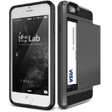 iPhone 6S Case Verus Damda SlideDark Silver - Card SlotDrop ProtectionHeavy DutyWallet - For Apple iPhone 6 and iPhone 6S 47 Devices