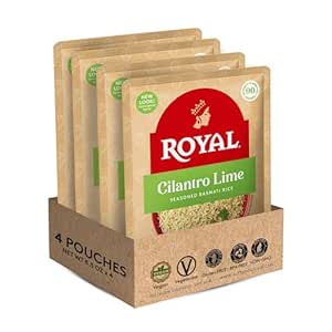 Authentic Royal - Ready To Heat Rice - Cilantro Lime, 4 Count