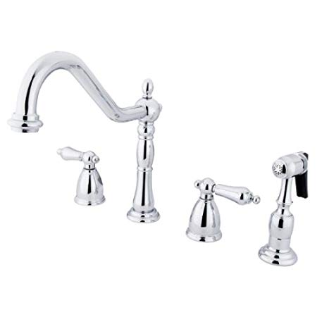 Kingston Brass KB1791ALBS Heritage 8-Inch Centerset Kitchen Faucet, Polished Chrome