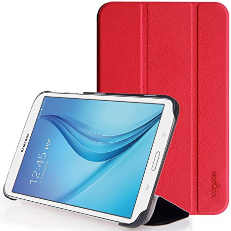 Galaxy Tab E Lite 7.0 & Tab 3 Lite 7.0 Case - HOTCOOL Ultra Slim Lightweight Stand Cover Case For Samsung Galaxy Tab E Lite 7.0 & Tab 3 Lite 7.0 Tablet, Red