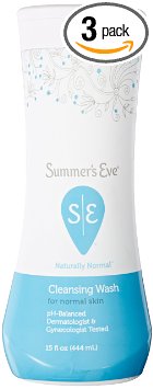 Summer's Eve Cleansing Wash, Naturally Normal, 15 Ounce (Pack of 3)