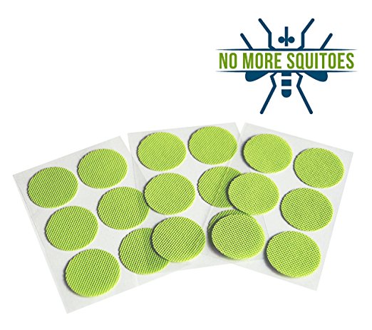 NO MORE SQUITOES - Mosquito Repellent Patch - 60 Patches - 100% Natural Mosquito Repellent - Deet Free - Guaranteed To Work - Fast & Easy - Repells All Insects - Kid Safe