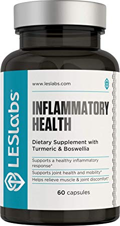 LES Labs Inflammatory Health, Natural Supplement for Joint & Muscle Pain and Discomfort, Mobility and Healthy Inflammation Response, 60 Capsules