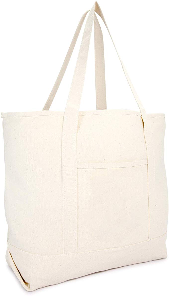 22" Heavy Duty Deluxe Tote Bag with Outer Pocket