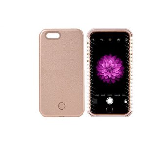 iPhone SE Illuminated Cell Phone Case Yayan iPhone 5 iPhone 5S Led Illuminated case Great for a Bright Selfie and Facetime, Dimmable-Rose Gold