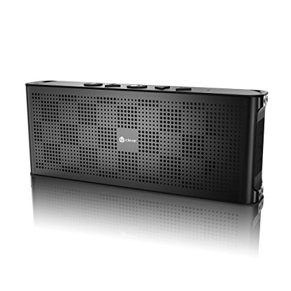 iClever Wireless Speakers with Enhanced Bass Dual 10W Driver Portable Bluetooth Speaker,Gray.