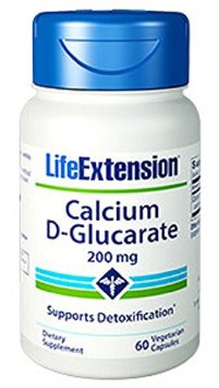 Life Extension Calcium D-Glucarate 200 Mg, 60 vegetarian capsules