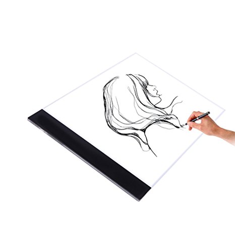 Arich A4 LED Tracing Light Box USB Power Thin Light Pad Table for Artists,Drawing, Sketching, Animation