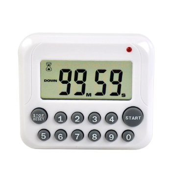 WiseField Digital Kitchen Timer Countdown Up Loud Alarm Timer Magnetic Large Screen Cooking Timer, Directly Input Numbers