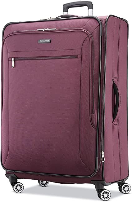 Samsonite Ascella X Softside Expandable Luggage with Spinner Wheels, Plum