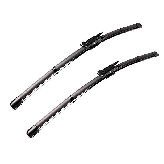 2 wipers Factory for Audi Q7 2007-2015 Front Windshield Wiper Blade Set Pinch Tab 26"/26"