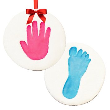 SALE! Baby Handprint (Makes 2) Keepsake Ornament Kit. Perfect Personalized Baby Shower Gifts!