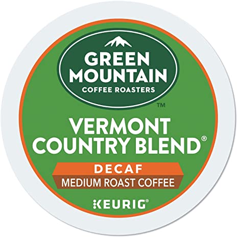 Green Mountain Coffee Vermont Country Blend Decaf, K-Cup Portion Pack for Keurig Brewers 24-Count