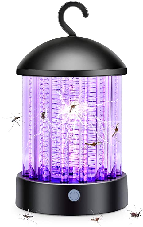 Bug Zapper Outdoor - Mosquito Trap Insect Zapper - Fly Zapper Mosquito Killer Safe & Non-Toxic - Silent & Effortless Operation pest Control - Electronic Insect Killer