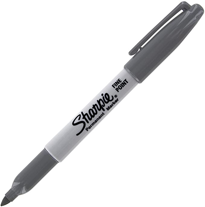 Sharpie Fine Point Permanent Marker (Slate Grey), Sold individually