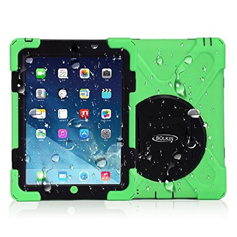 Bolkin Defender Series Case with Screen Protector and Stand for Ipad 4 (4th Generation), Ipad 2 and 3 - Green