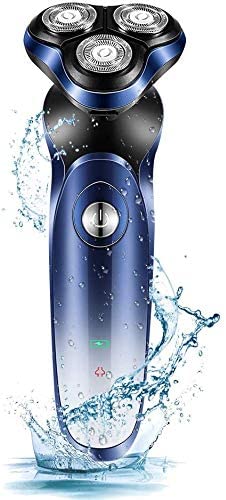 Electric Shavers for Men, La'prado Electric Razor for Men, Men’s Wet & Dry USB Rechargeable Rotary Electric Razor Shaver with Pop-up Trimmer & LCD Display