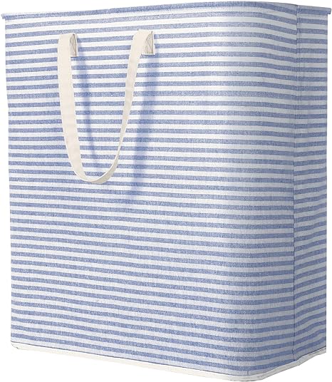 Lifewit 100L Freestanding Laundry Hamper, Collapsible Waterproof Large Laundry Basket with Easy Carry Extended Handles for Clothes, Towels, Toys, Blue