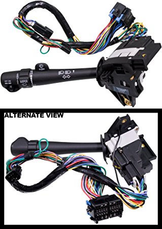 APDTY 88964580 Multi-Function Turn Signal Dimmer Hazard Wiper Cruise Combination Switch Lever Fits 2000-2005 Chevrolet Impala or Monte Carlo With Cruise Control Switch Mounted On Lever