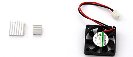 Stratux 30mm x 30mm x 7mm fan and heat sink for Raspberry Pi 3