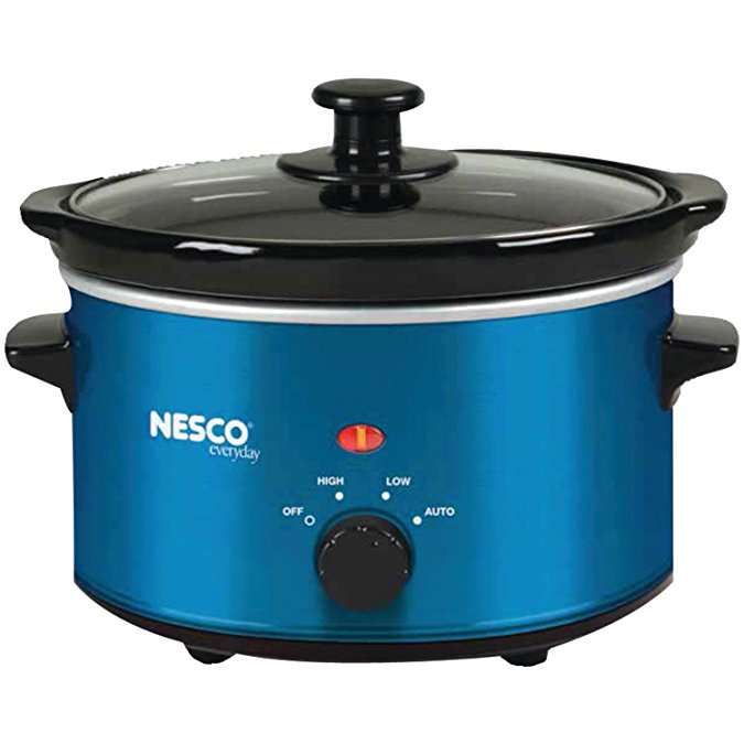 Nesco SC-150B Oval Slow Cooker, 1.5-Quart, Blue