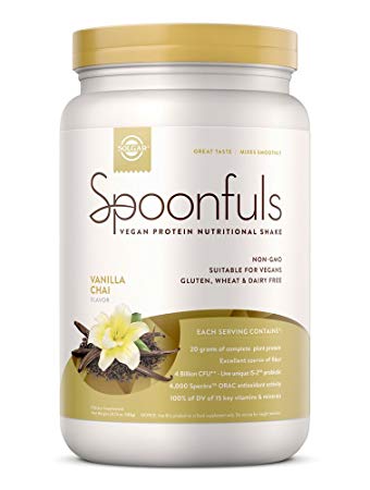 Spoonfuls Vanilla Chai Solgar 20 oz Powder