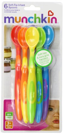 Munchkin 12 Piece Soft-Tip Infant Spoons