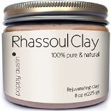 Rhassoul Clay Hair and Facial Mask Ghassoul by Poppy Austin Voted Best Deep Pore Facial Cleanser Blackhead Remover and Pore Minimizer 2015 A 100 Organic All Natural Face Wash and Clay Mask 8 oz