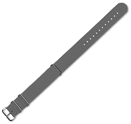 21mm Military MoD Ballistic Nylon G10 Watch Band - Grey