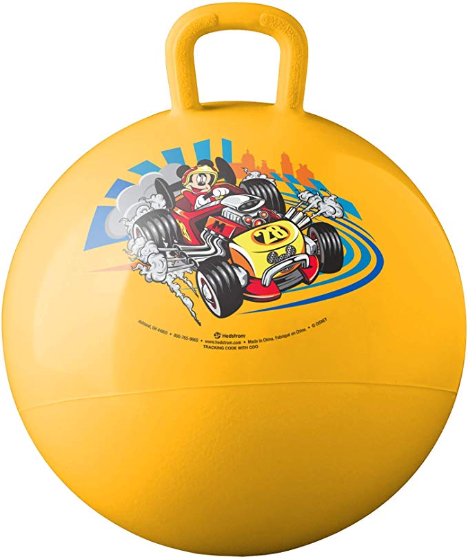 Hedstrom Mickey Mouse and The Roadster Racers Hopper Ball, Hop Ball for Kids, 15 Inch