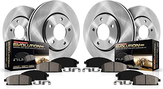 Power Stop Front and Rear KOE1715 Stock Replacement Brake Pad and Rotor Kit Autospecialty