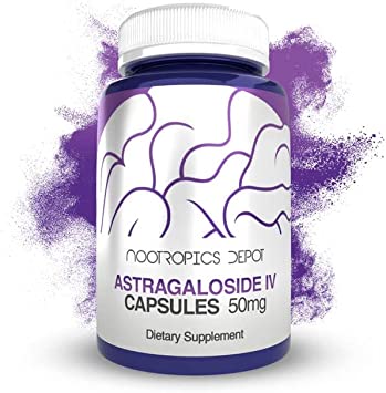 Astragaloside IV Capsules | 50mg | Astragalus membranaceus | 30 Count | Neuroprotective, Immune Support, Lengthens Telomeres