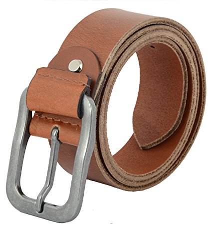 ShopnZ Full Grain Leather Belt for Men | Heavy Duty Casual Leather Jean Belt - 40mm – 115