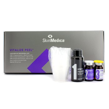 Skin Medica Vitalize Peel Multi Pack: Prepping Solution   6x Peeling Solution   6x Retionol Solution   18x Cups   Instruction Guide - 32pcs