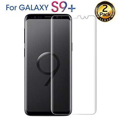 AMOVO Galaxy S9 Plus Screen Protector [2Pack] [Self-Healing] Samsung Galaxy S9 Plus Protector TPU Soft Film [Scratch Free] Full Coverage Screen Protector for Samsung S9 Plus (2Pack, S9Plus)