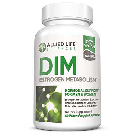 DIM Supplement | 300 mg DIM Plus Broccoli Seeds Extract Pills | Hormonal & Cystic Acne Treatment, Menopause Relief Support, Estrogen   Hormone Balance for Women & Men | Vegan Non-GMO | 60 Day Supply