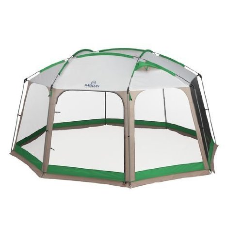Magellan OutdoorsTM 14' x 12' Deluxe Screen House - Durable Steel Poles, Polyester Construction, Waterproof Seal, Fully Bound Seams, Outdoor and Summer Activities, Camping Trips and Travels, Hiking Equipment