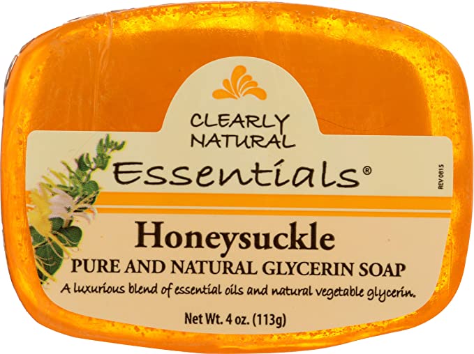 Clearly Natural Glycerine Bar Soap, Honeysuckle, 4 Ounce (00017-7)