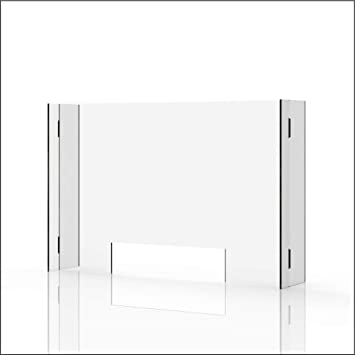 Sneeze Guard & Shield For Counters - Clear 1/4" Protective Plexiglass - 35" x 23"