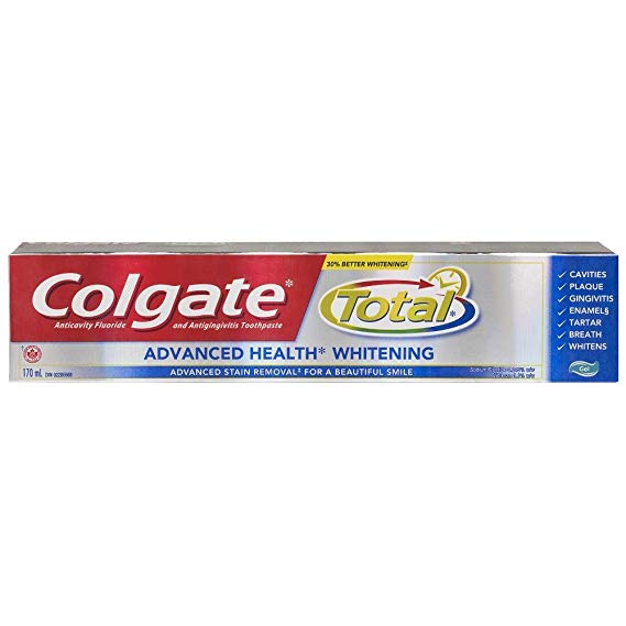 Colgate Total Advanced Health Toothpaste, Whitening, 170 mL