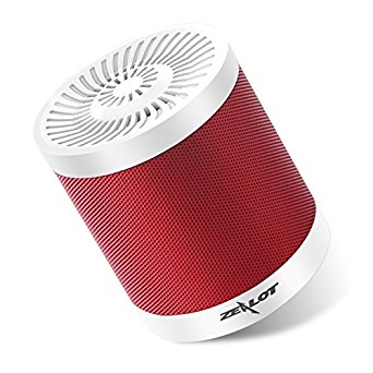 Zealot S5 Portable Bluetooth Speakers Mini Wireless Music Player via Micro SD Card/USB Reader Loud Super Bass(Red White)