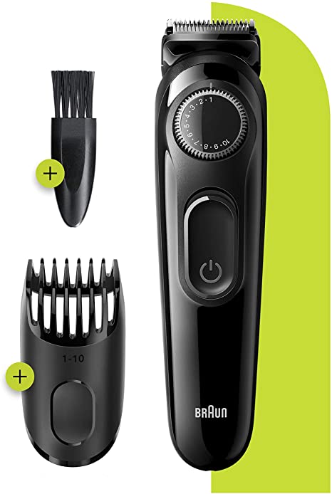 Braun Beard Trimmer BT3222, Trimmer and Hair Clipper for men, 20 Length Settings, Black