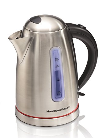 Hamilton Beach 40988 1.7 L Electric Kettle, Stainless Steel