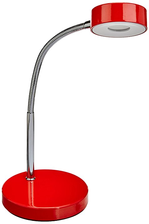 Globe Electric Company 12644 LED Desk Lamp, Red