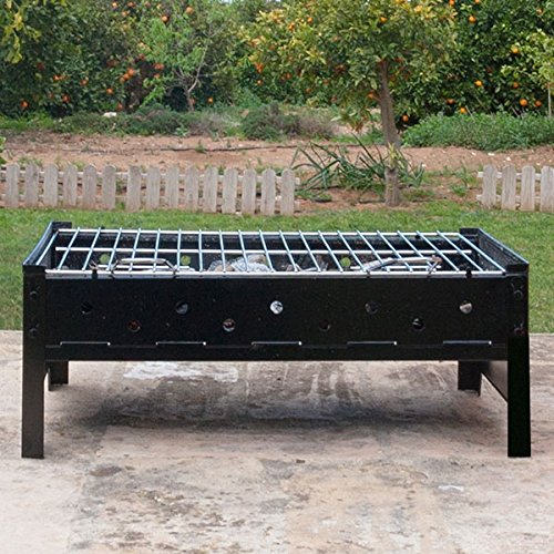 Portable BBQ Grill Charcoal Barbecue Table Top Coal Collapsible Camping Outdoor Garden Grill BBQ